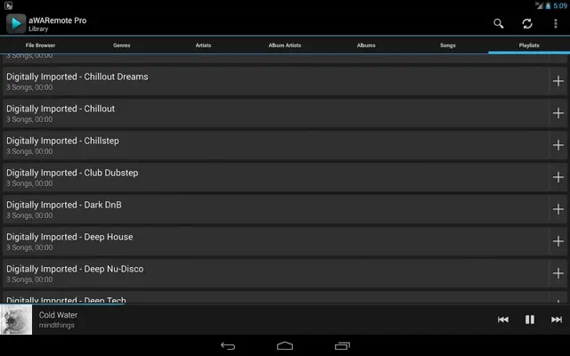 aWARemote Pro for Winamp® android App screenshot 0